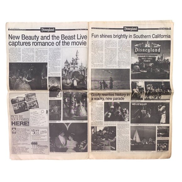 Disneyland Fantasmic Newspaper May 31 1992 Special Advertising Supplement - Picture 4 of 8